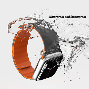 Correas de Reloj Magnéticas de Silicona de Dos Tonos, Accesorios de Moda para <span class=keywords><strong>Relojes</strong></span>, Correa de Muñeca para <span class=keywords><strong>Apple</strong></span> IWatch Series - Product Image 2