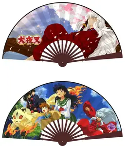 Vigreat Anime Wedding Souvenir Hand Fan Paper Hand Fan Folding Silk Fabric