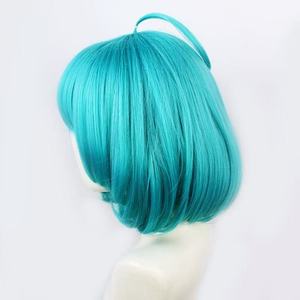 Peluca de Cabello Corto sin Pegamento CAI Wenji King Glory Cos de 12 Pulgadas, Ondulado Liso Sedoso, Línea de Cabello Natural, Fibra de Alta Temperatura, 120% de Densidad - Product Image 2