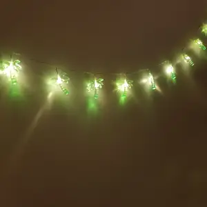Luz de Natal com caixa de bateria LED para decoração de festas, luzes de coqueiro e abacaxi