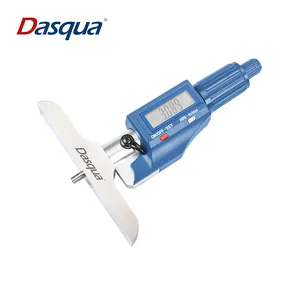 Dasqua 0-150mm 디지털 깊이 마이크로미터 (래칫 스톱 메트릭/인치 변환 포함)