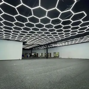 Commercial Work Light 42W Aluminum Honeycomb Lamp Lighting For Garage Hexagon LED Light For Workshop Gym