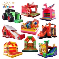 WINSUN usine de vente en gros Maison gonflable pour enfants avec toboggan Combo gonflable commercial Videur pour fête d'enfants