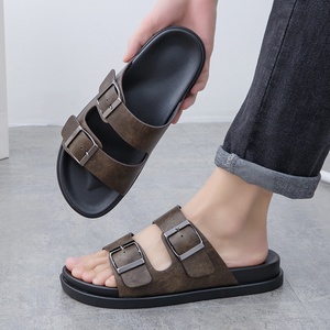 Nuevas Sandalias Deslizantes para Hombre a Bajo Precio, Diseño con Hebilla, Marca de Moda, Calzado Africano de Verano, Pantuflas para Exteriores 2026 oem - Product Image 2