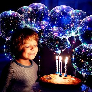 20" Christmas Wedding Birthday Decoration Glow Inflatable BOBO <b>Ball</b> Battery Luminous Balloon Set <b>Led</b> Lights Bubble Gift Toy - Product Image 3