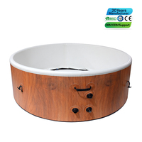 180x180x65cm Installation facile Home Spa Bain à remous gonflable portable Panneau de commande numérique Couverture rigide