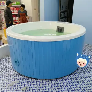 Baignoire-piscine autoportante moderne pour enfants Yiqin 1,8 <span class=keywords><strong>m</strong></span> avec massage (bain à remous) en acrylique écologique - Product Image 4
