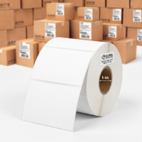 Étiquette d'expédition thermique directe recyclable de 110 mm 4x6, autocollante, en rouleau, pour imprimante thermique, emballage