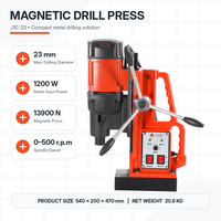 Perceuse magnétique robuste J1C-23, moteur 1200W, trou max. 23mm, machine de perçage magnétique MT2 pour atelier et travaux sur acier
