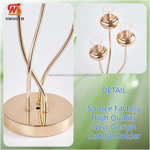 Support de bougie rectangulaire en acrylique transparent lisse de 118 cm, design miroir, pour décoration de mariage et de fête - Product Image 2