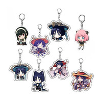Créez votre propre porte-clés, design personnalisé, mini porte-clés en acrylique transparent, porte-clés en acrylique anime