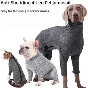 USMILEPET Mono de Invierno para Perros Grandes de 4 Patas, Transpirable, de Forro Polar, Chaqueta de Poliéster Ecológica para Perros, Pijama Antipelusas - Product Image 2