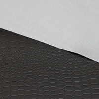 Motif Croc en relief 0.7mm Crocodile Semi PU synthétique Faux cuir d'ameublement pour moto