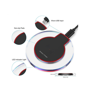 OEM Qi Fast K9 <span class=keywords><strong>cargador</strong></span> Universal inalámbrico Usb para Iphone Samsung Note 8 S8 <span class=keywords><strong>S7</strong></span> <span class=keywords><strong>cargador</strong></span> inalámbrico para teléfono móvil - Product Image 4