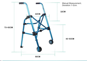 Déambulateur vertical à bas <span class=keywords><strong>prix</strong></span>, déambulateur léger à <span class=keywords><strong>4</strong></span> <span class=keywords><strong>roues</strong></span> avec siège pour adultes - Product Image 4