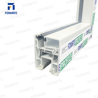 FONIRTE Vente chaude Profil PVC/UPVC de haute qualité, moderne, à bas prix, insonorisé, série 80 mm, 2,5 rails, pour fenêtres de bâtiment, durable