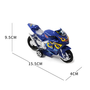 Juguete de Motocicleta de Fricción, 15.5x11x4cm, de Plástico, para Niños de 5 a 7 Años, Unisex, Azul, con Figura de Conductor - Product Image 2
