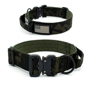 Fabricante de correas de nailon Pitbull combate resistente Big Adventure camuflaje mascota servicio táctico trabajo entrenamiento perro <span class=keywords><strong>Collar</strong></span> - Product Image 1