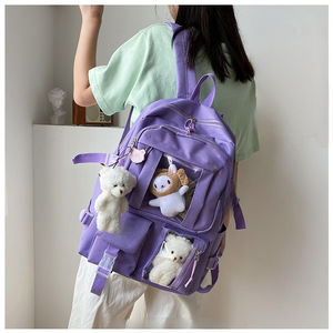 <span class=keywords><strong>2022</strong></span> à la mode dessin animé poupée designer logo personnalisé adolescent cartable <span class=keywords><strong>livre</strong></span> sacs décontracté sacs d'école femmes sac à dos pour collège fille - Product Image 5