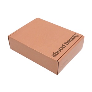 Caja de correo corrugado reciclable con impresión de doble cara naranja, embalaje personalizado más nuevo, con logotipo - Product Image 4