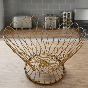 Cesta de Almacenamiento Redonda de Metal, Diseño Minimalista Hecho a Mano, Tipo Vertical para Organizar la Sala de Estar - Product Image 6