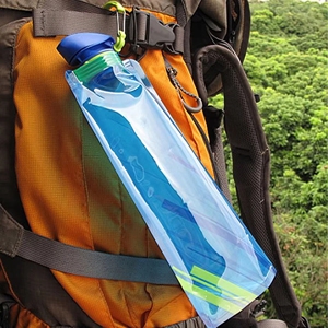 TPU pieghevole e filtro per bottiglie d'acqua in plastica per campeggio all'aperto per escursioni e arrampicata per bevande dritte - Product Image 5