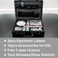 Kit de démonstration d'étiquettes de prix électroniques numériques Minew Bluetooth 5.0 4 couleurs avec encre électronique et passerelle pour solution ESL