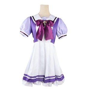 Uniforme de Cosplay de Uma Musume Mejiro McQueen, Vestido Escolar de Anime para Niñas, Estilo Fresco y Dulce, Material de Poliéster - Product Image 3