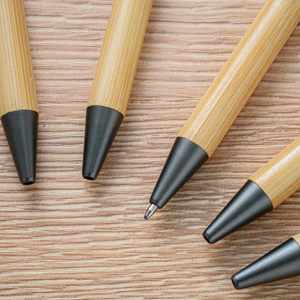 Gun Gray Accessories ECO Bamboo Ballpoint <b>Pen</b> Creative Press Wood with Laser logo Customized Advertising Wholesale GiftCreative - Product Image 2