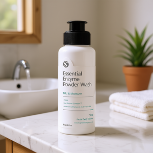V21 Essential Enzyme Powder Wash 90g Limpiador Facial Profundo Suave e Hidratante - Product Image 1