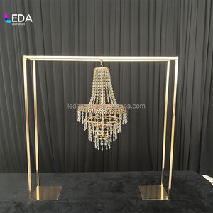LEDA Centro de Mesa de Hierro para Bodas, Candelabros Reemplazables, Soporte Decorativo para Fiestas, Decoración para Eventos de Cumpleaños - Product Image 1