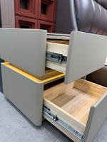 Table de chevet intelligente à 2 tiroirs avec chargeur sans fil, lumière LED, miroir, style moderne minimaliste, en MDF, meubles de chambre à coucher, prix