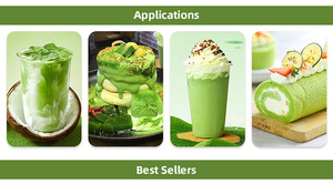 Poudre de thé vert matcha certifiée premium, saveur naturelle douce, en sachet et en vrac - Product Image 3