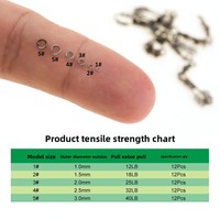 Anneau de connexion pour ligne secondaire de pêche à la mouche, léger, rigide et lisse, accessoires de pêche à la mouche, anneau de tippet