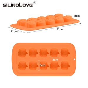 ชุดอบช็อคโกแลตแนวฮาโลวีนแม่พิม<span class=keywords><strong>พ</strong></span>์ขนมซิลิโคนทำจากซิลิโคนรูป<span class=keywords><strong>หน้า</strong></span>ฟักทองผีหมวกแม่มด - Product Image 2