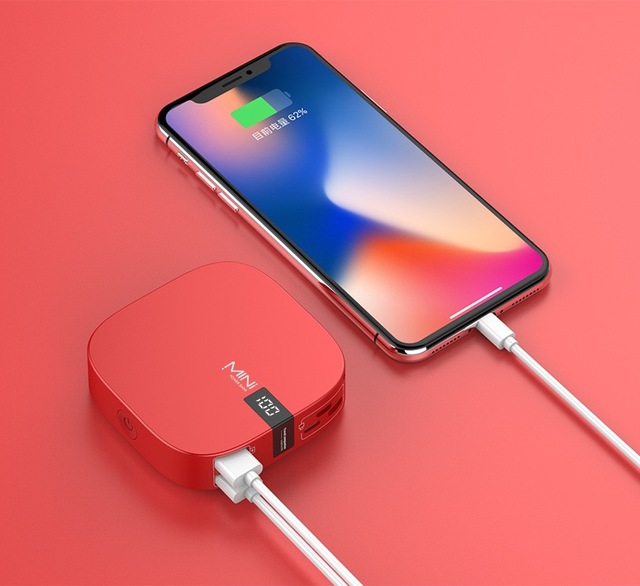 10000mAh Portable Mini Power Bank PowerBank External Battery Charger for iPhone 16 17 Air Pro Max Fast Charging