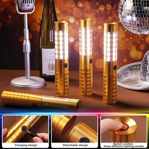 Bâton lumineux LED rechargeable pour boîte de nuit, bar, danse, bâton de <span class=keywords><strong>flash</strong></span>, bâton lumineux pour service de bouteilles de champagne, lumière scintillante VIP, anniversaire, mariage - Product Image 4