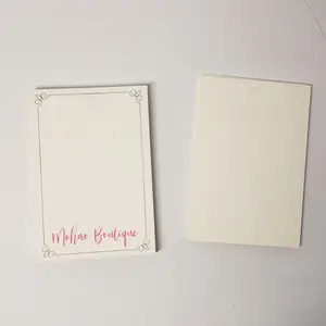 Customized High Quality Special Eco Friendly Recyclable Plain Paper Jewelry Earring Card