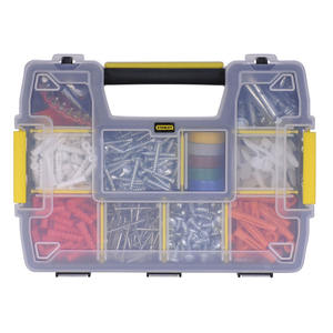 Caja organizadora Stanley Sort Master de plástico ligero con 7/9 cajones para herramientas, ferretería y sujetadores - Product Image 1