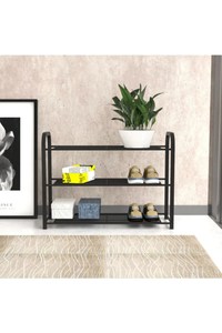 Wholesale 3 Tier Metal Black Waterproof <b>Shoe</b> <b>Rack</b> Cabinet Easy to Assemble Simple <b>Shoe</b> Organizer Home Furniture Office Furniture - Product Image 2