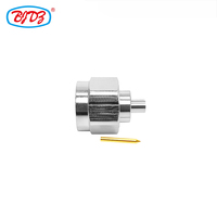 Fabricant de stock de connecteurs coaxiaux coaxiaux RF en laiton de type N à sertir pour câble RG402 RG141
