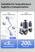 LiDAR UGV-16 200kg Charge Utile 4WD Industrie Livraison de Marchandises Robot Châssis Roue Sans Pilote RTK Robotique Vending Service Véhicule