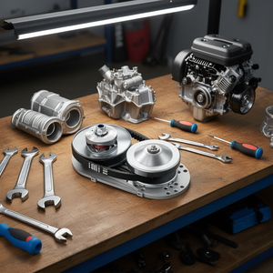 Embrayage de transmission D0100HRSB6T 2000 tr/min pour moteur de 2 à 8 CV avec kit de courroie en caoutchouc, accessoire de remplacement et de réparation - Product Image 2