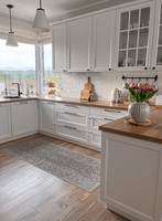 Cuisine avec îlot, évier et rangements, design personnalisé pour maison de luxe