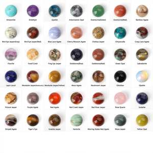 3/4/6/8/10/12/14-16mm batu permata bulat Cabochon datar belakang batu permata Cabochons Flatback Cabs untuk membuat perhiasan - Product Image 1
