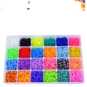3500pcs 30 Colors Rubber Bands Kids Educational Toy Diy Crafting Bracelets Gifts Refills Kit Set Rainbow Rubber Bands