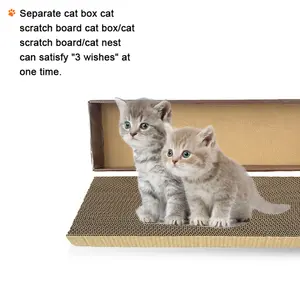 Wholesale Customized Durable Cardboard Cat Scratcher High Density Cat Scratching Board