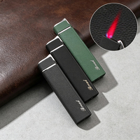 Briquet à flamme rouge gonflable BD262-3 au design moderne, coupe-vent en métal, idéal pour les cadeaux d'affaires en gros