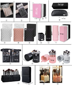 Juego de Brochas de Maquillaje Daily Queen con Logotipo Personalizado, 19 Piezas, Serie Rosa para Cabello, Color Negro, Alta Calidad, Brochas para Base de Maquillaje en Polvo y Sombra de Ojos - Product Image 5