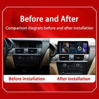 Sistema de Navegación GPS para Auto con Pantalla Táctil Android 14 de 12.3 Pulgadas, Carplay, Audio de Alta Resolución de 8GB, para BMW X3 F25/X4 F26 2013-2020 NBT EVO, de Fábrica LELV